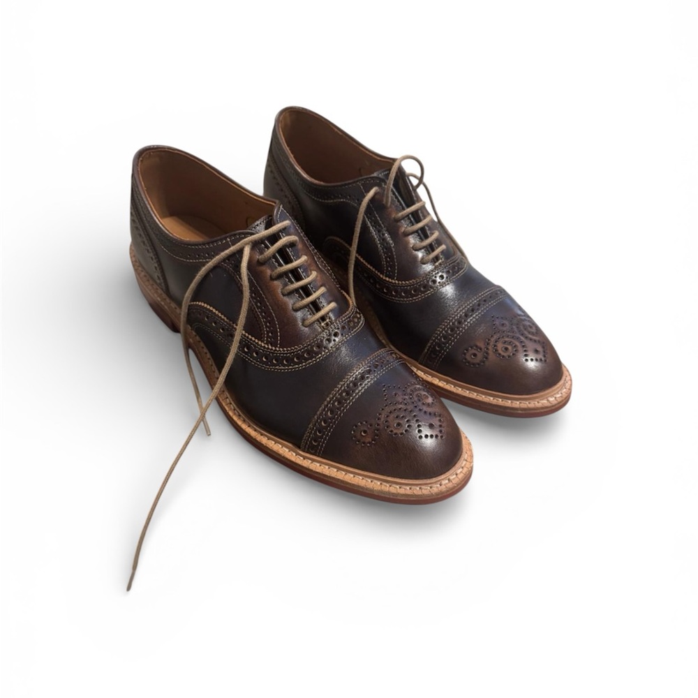 Allen Edmonds Brown Saddle Leather Oxfords